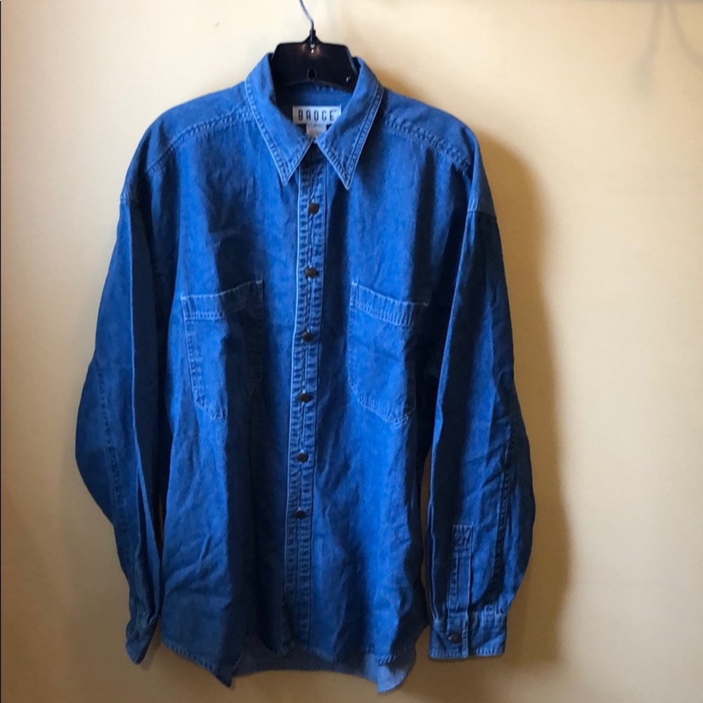 Men’s Badge denim shirt size large